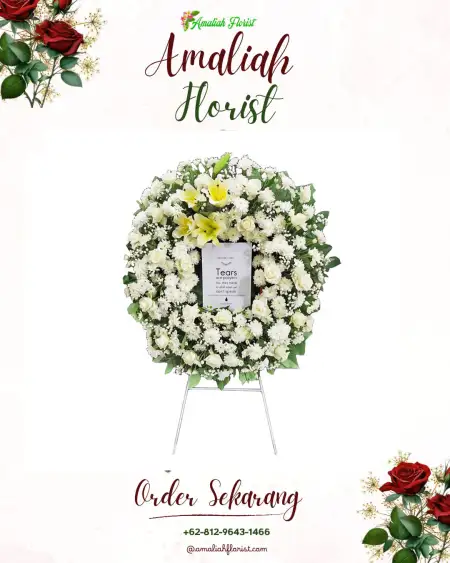 Krans Bunga Duka Pantai Sederhana